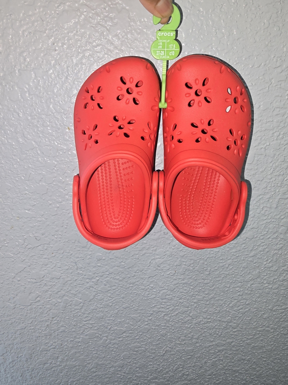 Crocs Kids Classic Floral Clog - Red